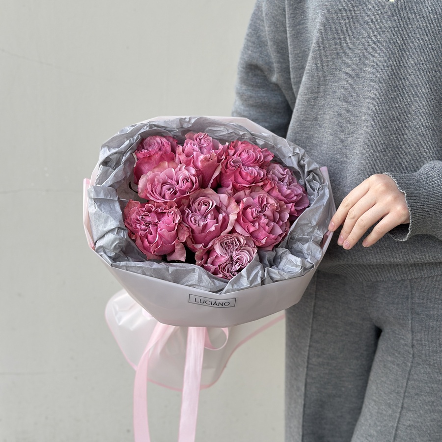 Моно букет из роз Country Blues - 9шт