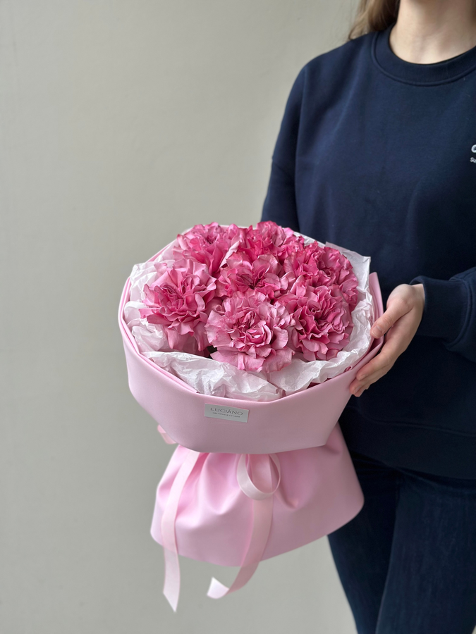 Моно букет из французских роз Country Blues - 7шт