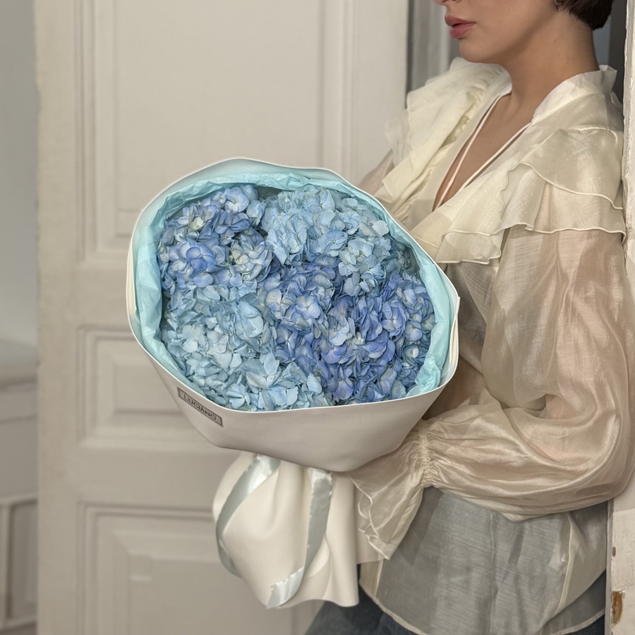 Моно-букет из гортензий - 5 шт